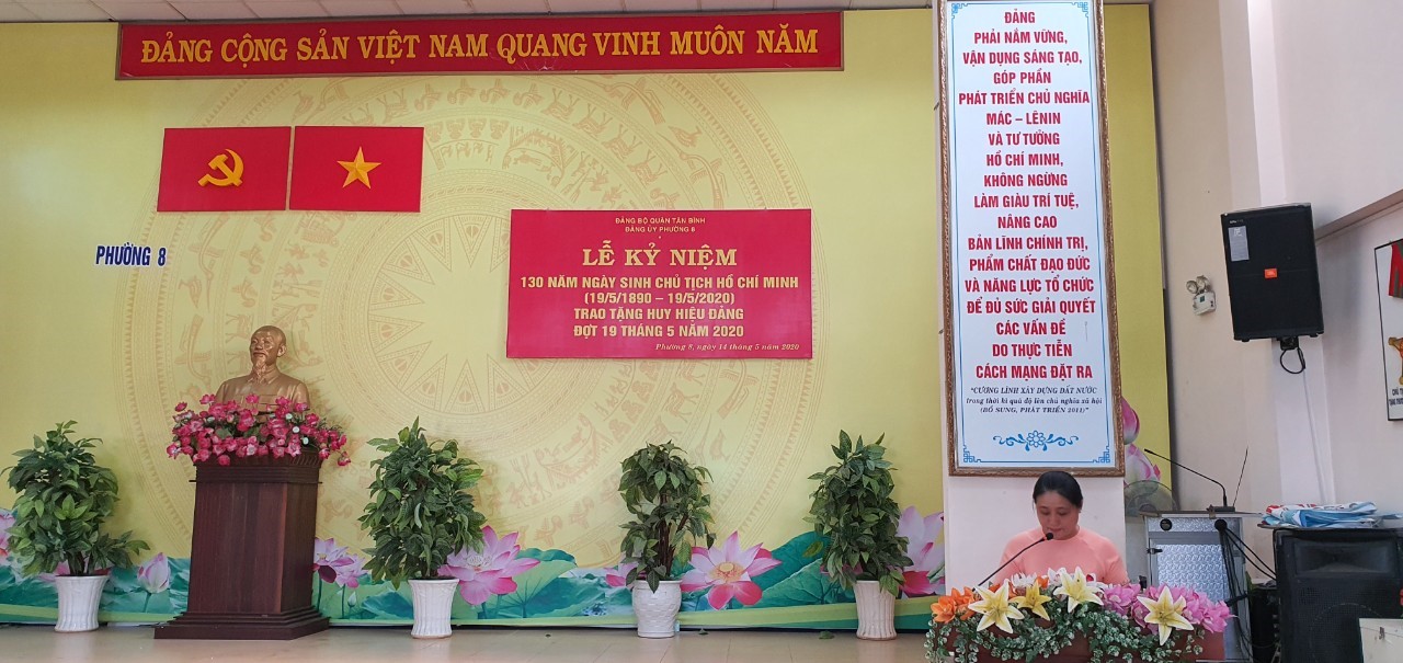 Phường 8: Tổ chức Lễ kỷ niệm 130 năm ngày sinh Chủ tịch Hồ Chí Minh