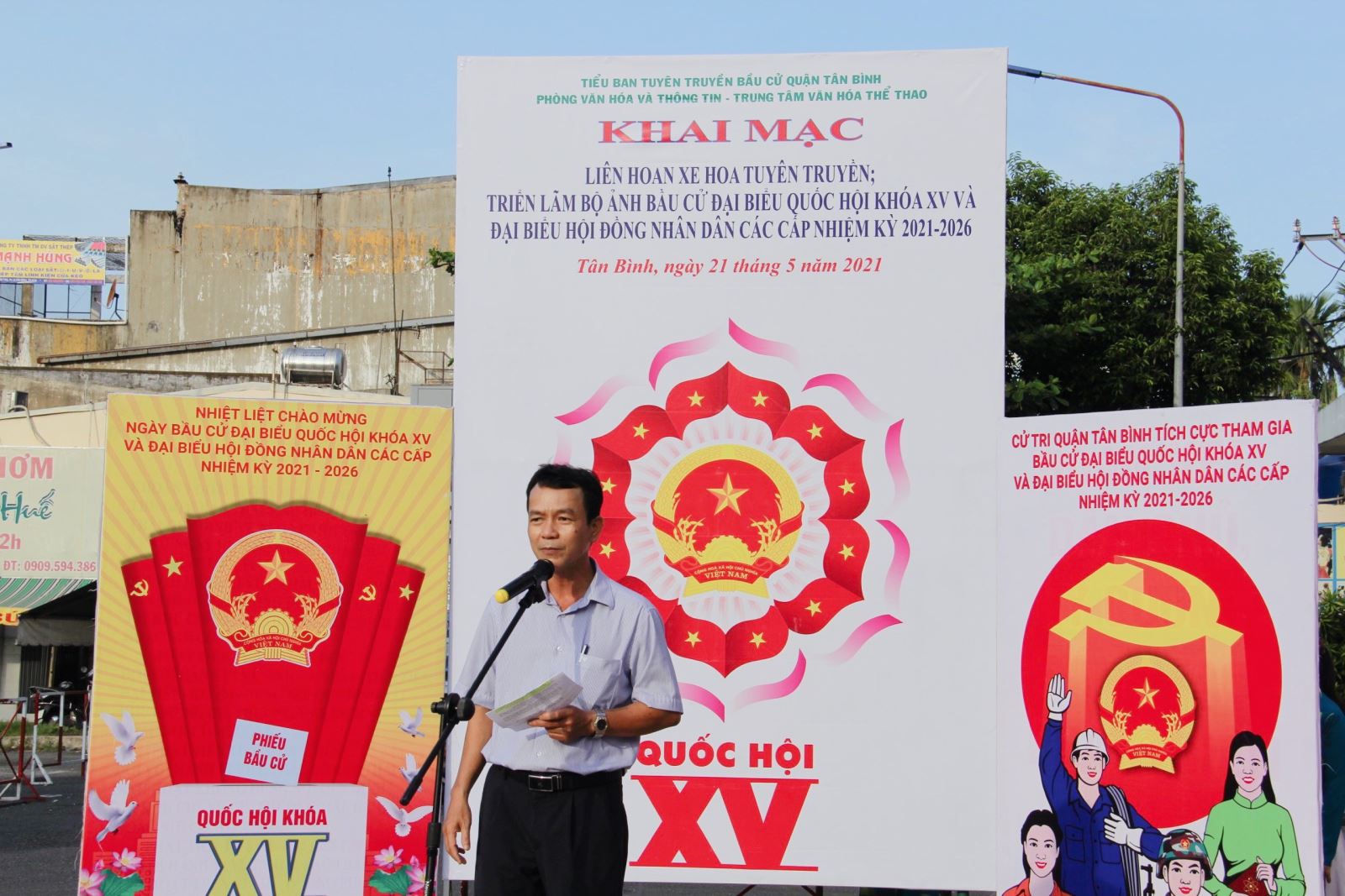 Tổ chức Khai mạc liên hoan xe hoa tuyên truyền bầu cử đại biểu Quốc hội khóa XV và đại biểu HĐND các cấp nhiệm kỳ 2021-2026