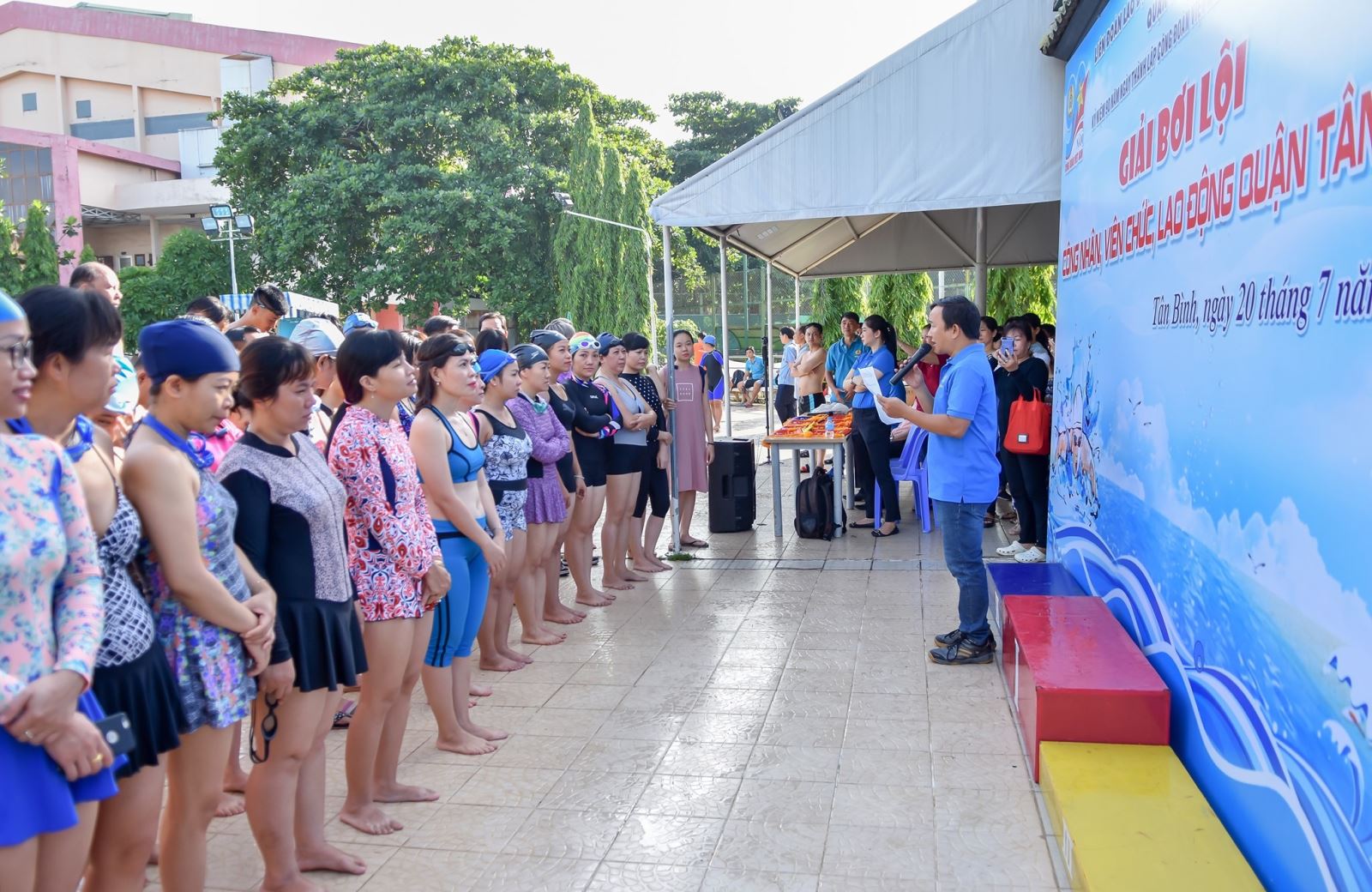 Giải bơi lội công nhân, viên chức, người lao động quận Tân Bình.