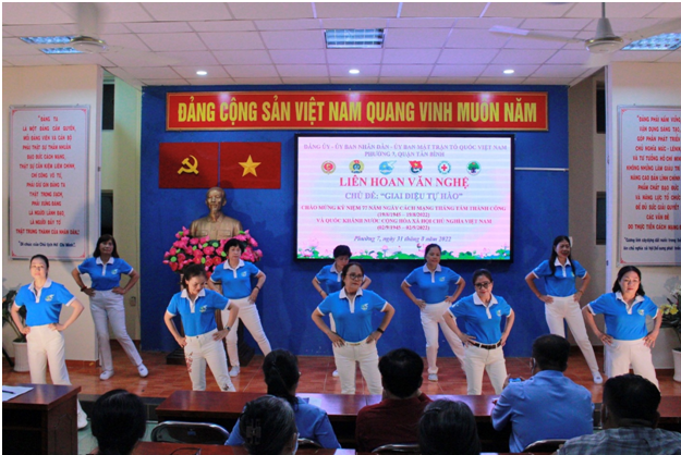 Phường 7: Tổ chức Liên hoan văn nghệ Kỷ niệm 77 năm ngày Quốc Khánh nước Cộng hòa xã hội chủ nghĩa Việt Nam (02/9/1945 – 02/9/2022)