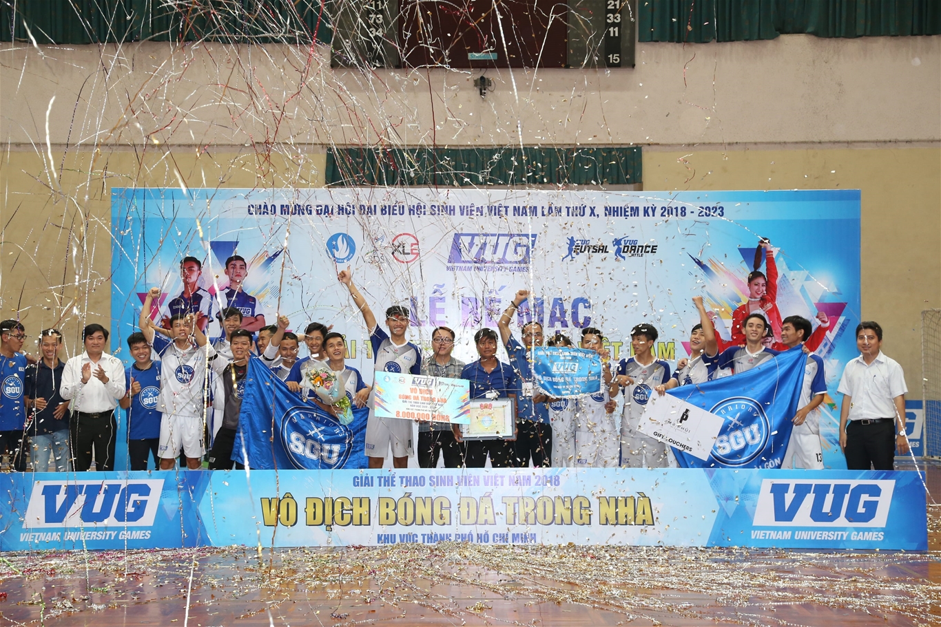 Bế mạc Giải Thể thao sinh viên Việt Nam (VUG) năm học 2017 - 2018 khu vực TP. Hồ Chí Minh tại Nhà Thi đấu Tân Bình