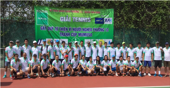 Phường 13: Tổ chức “Giải tennis doanh nhân tranh cúp MUMUSO.