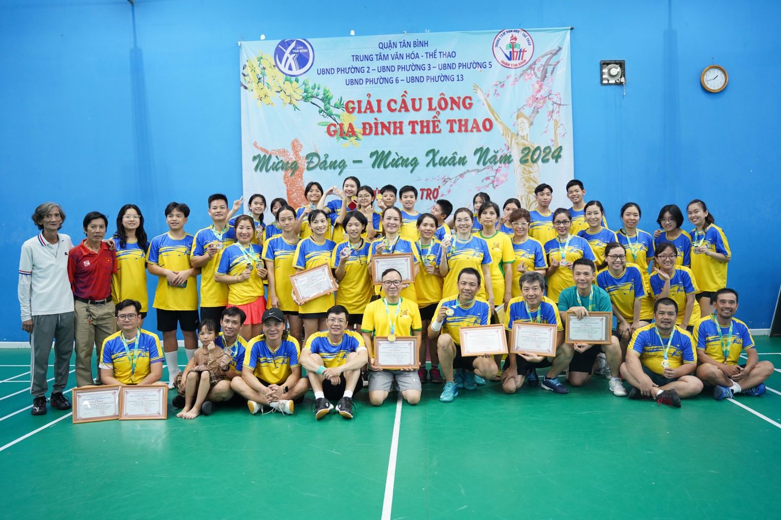 Trung tâm Văn hóa – Thể thao quận Tân Bình: Tổ chức Giải Cầu lông Gia đình Thể thao Mừng Đảng – Mừng xuân năm 2024
