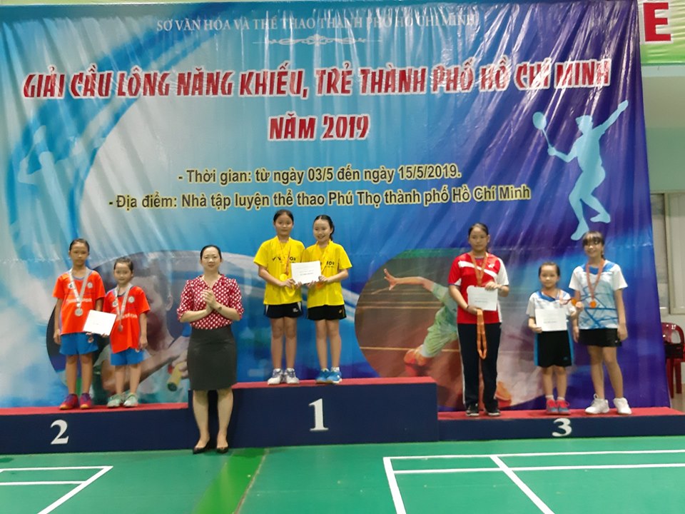 Đội tuyển Cầu lông quận Tân Bình tham dự giải cầu lông năng khiếu trẻ Tp. Hồ Chí Minh