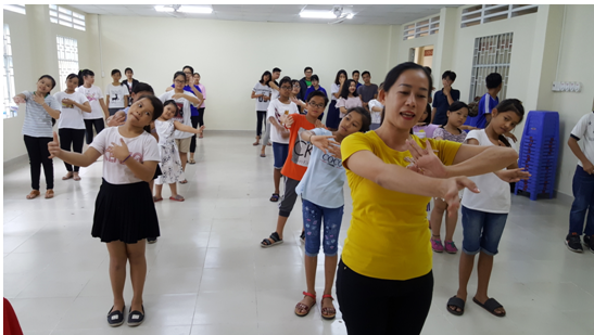 Lớp tập huấn kỹ năng cơ bản múa truyền thống Khmer Nam Bộ năm 2018