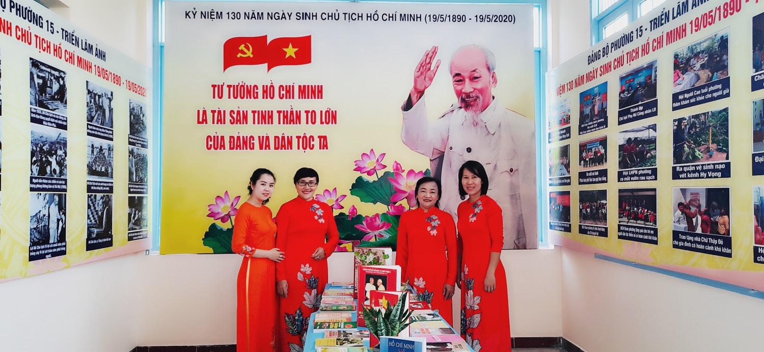 Phường 15: Tổ chức Triển lãm sách và ảnh về cuộc đời, sự nghiệp của Chủ tịch Hồ Chí Minh