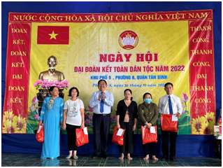 Phường 8: Tổ chức Ngày hội Đại đoàn kết toàn dân tộc, nhân kỷ niệm 92 năm ngày Truyền thống Mặt trận Tổ quốc Việt Nam (18/11/1930 – 18/11/2022)